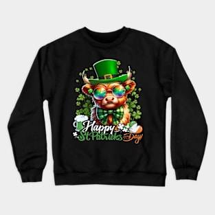 st.patrick's day Cow Crewneck Sweatshirt